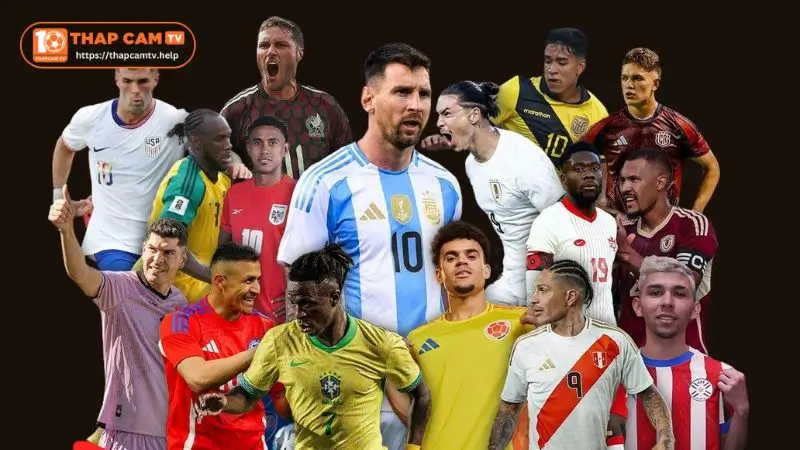 ThapcamTV Các Đội Tuyển Tham Gia Copa América