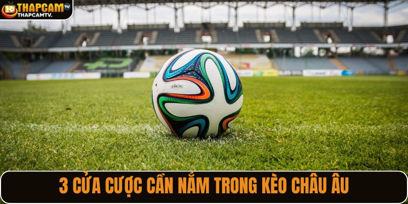 3 cửa cược cần nắm trong kèo châu Âu