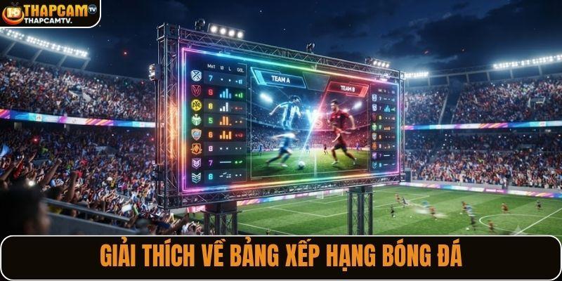 Giải thích về bảng xếp hạng bóng đá